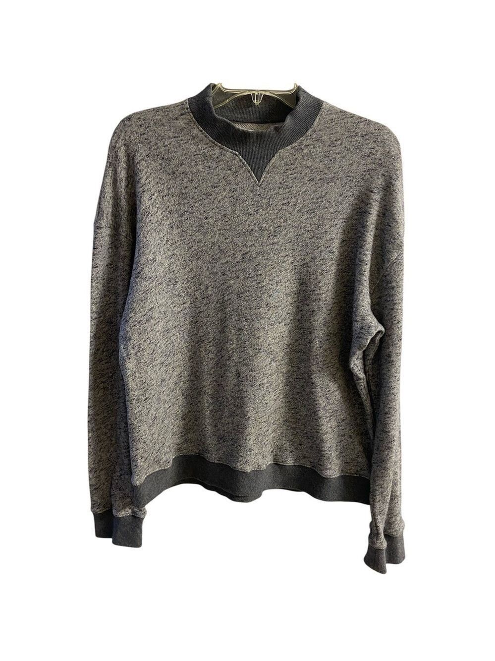 10 Crosby Derek Lam Charcoal Crewneck Sweatshirt Sz 10